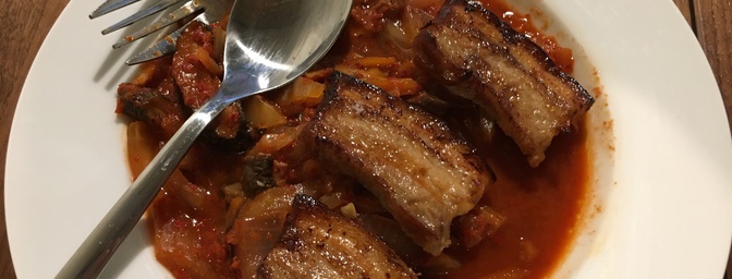 Glazed Sliced Pork Belly