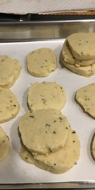 Rosemary Lemon Shortbread Cookies